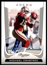 2011 Panini Prestige Michael Crabtree Football Cards #169