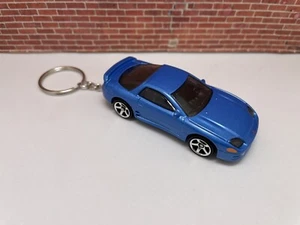 LLAVERO PARA MITSUBISHI 3000 GT JDM AZUL AUTO COCHE LLAVEROS LLAVERO ANILLO CORDÓN - Imagen 1 de 2