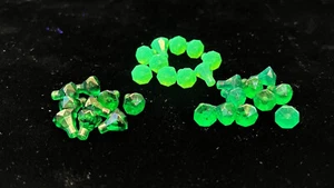 Lego Crystal Lot Green St Patricks New 30 Pieces 3 Shades - Picture 1 of 2