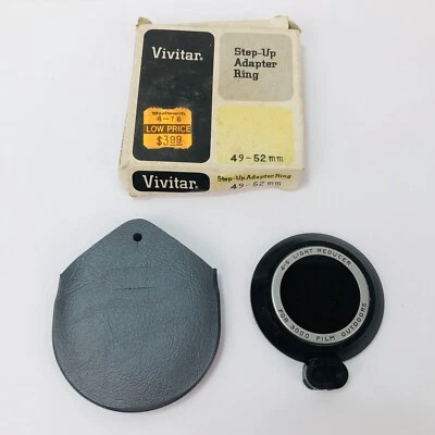 Vivitar 49-52mm Step-Up Ring Adapter 49mm-52mm Japan Lens w/ Case New In Box - Image 1 of 4