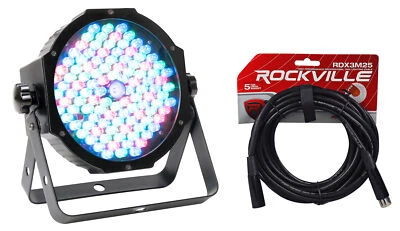 Eliminator ADJ Mega Par Profile EP 2-IN-1 RGB+UV LED Par Wash Up-Light+DMX Cable - Image 1 of 4