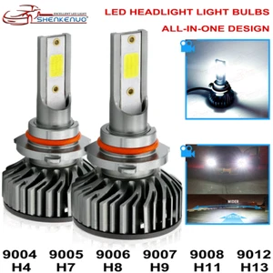 LED Headlight Bulb High/Low Beam/Fog Driving Light Bulb H11 9005 9006 9012 H7 H4 - Picture 1 of 22