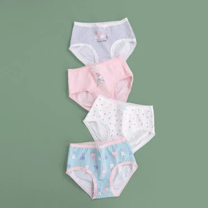 4-Pack Little Girls' Underwear Rabbit baby Soft Cotton Briefs Toddler Panties - Picture 1 of 4