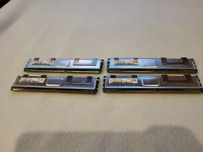 Lote de 4x memoria QUIMONDA HYS72T128420HFN-3S-A 1GB 2Rx8 PC2-5300F-555-11-B0 Foto 1 de 2