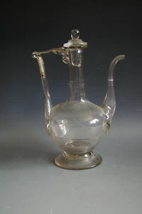 ANTIKES GLAS ÖL EWER AUS DEM 18. JAHRHUNDERT - EVTL. FRANZÖSISCH - Bild 1 von 4