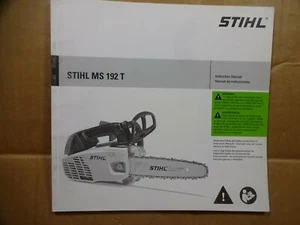 2012 STIHL MS192T Owners Operators Instruction Manual English Spanish - Picture 1 of 5