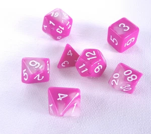Juego de dados RPG - 7 juego poliédrico juegos de rol DND D&D Pathfinder D20 juegos de sistema - Imagen 1 de 50