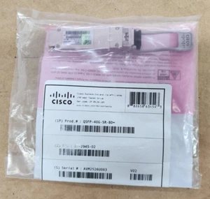 Cisco QSFP-40G-SR-BD 40GBASE-SR-BIDI QSFP Duplex MMF Optical Transceiver Module - Picture 1 of 4