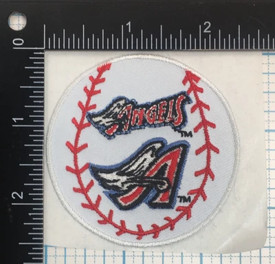 2000 ERA ANAHEIM ANGELS MLB BASEBALL VINTAGE 2.5" ROUND TEAM LOGO PATCH - Image 1 of 2