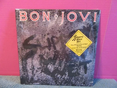 Bon Jovi lp slippery when wet vinyl record NEW SEALED 1986 livin on prayer love - Image 1 of 4