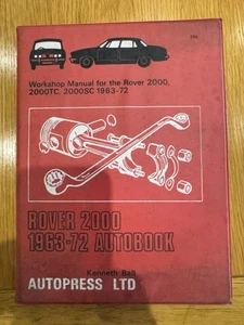 Autopress Ltd Rover 2000 1963-69 Autobook Workshop Manual Kenneth Ball 1970 Used - Picture 1 of 5