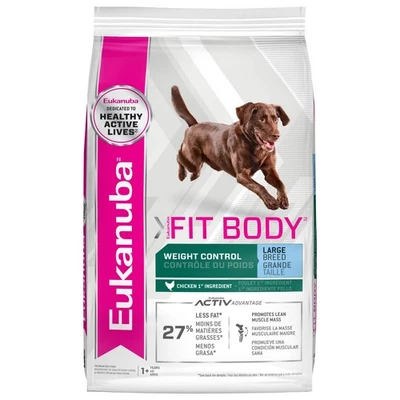 Fit Body Weight Control Large Breed Adult Dry Dog Food, 28 lb Bag - Image 1 of 4