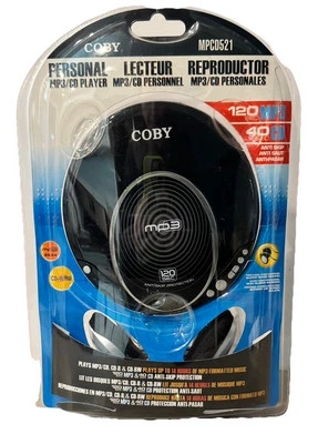 NEW 2010 Coby Personal MP3/CD Player Plus Super Bass Stereo Headphone MP-CD521 - Image 1 of 4