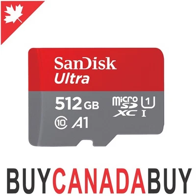 Sandisk 512GB Ultra MicroSDXC Memory Card A1 UHS-I SDSQUA4-512G-GN6MN - Image 1 of 2