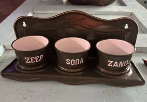 De colección Difícil de Encontrar Zand Zeep Soda Holandés Esmalte Verde Oscuro Productos de Limpieza Soporte - Imagen 1 de 11