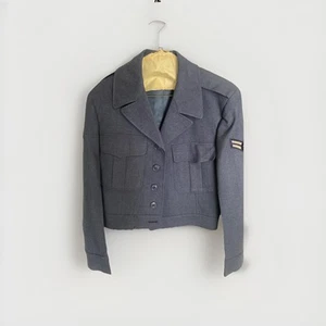 US Air Force Dress Service Jacke Mantel Military USAF Gr. 38-R Blau Vintage - Bild 1 von 5