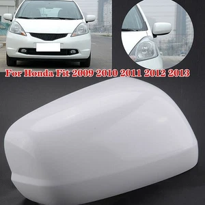 Rear View Mirror Cover Cover Cap ABS Plastic Passenger Side Shell White - Picture 1 of 12