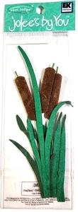 Cattails 2pc Marsh Weeds Swamp Garden Plant Jolee's By You 3D Embellishment - Picture 1 of 2