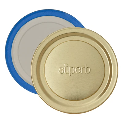 SUPERB SEALING SOLUTIONS Superb Canning Lids, 60 Ct for Ball, Kerr Mason Jars USA Made