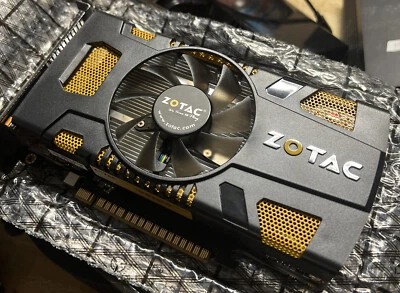 ZOTAC NVIDIA GeForce GTX 550 Ti  Amp Ed. 1 GB 192 Bit DDR5 (ZT-50401) FAST SHIP! - Image 1 of 4