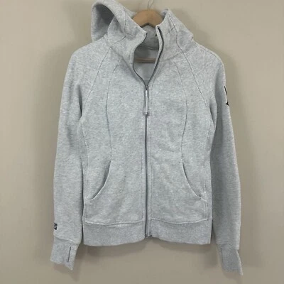 Lululemon Grey Womens Duke Full Zip Scuba Hoodie Sz 8 Read - Image 1 of 4