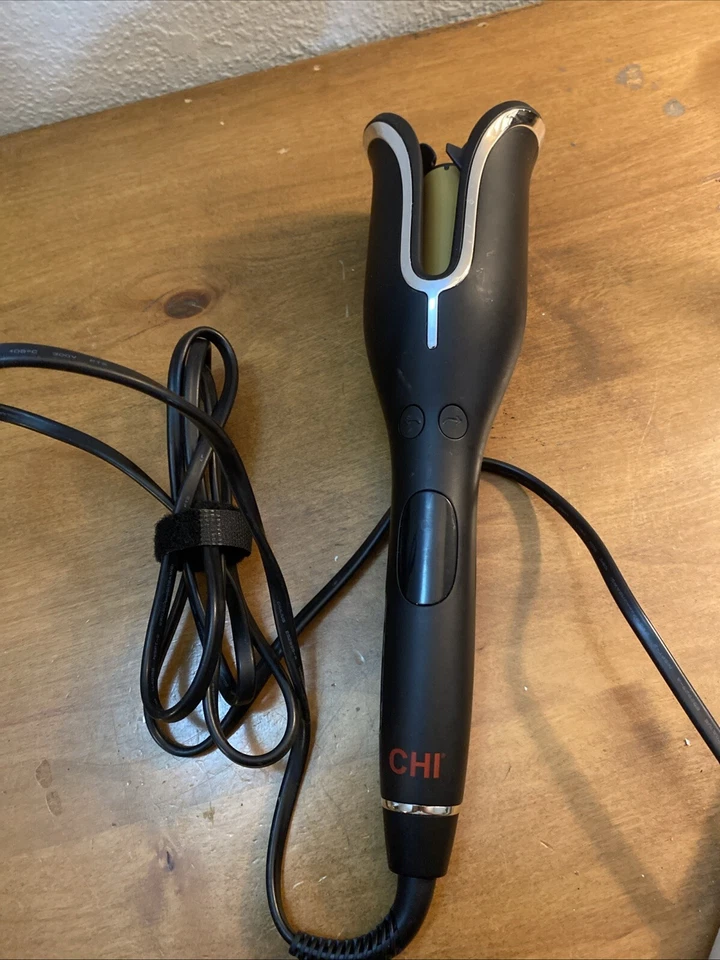 CHI Spin N Curl Ceramic Rotating Curler 1" Black. Ideal for Shoulder-Length - Image 1 of 4