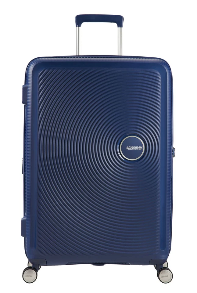 Trolley Grande American Tourister Soundbox Midnight Navy 77-28 Exp Spinner