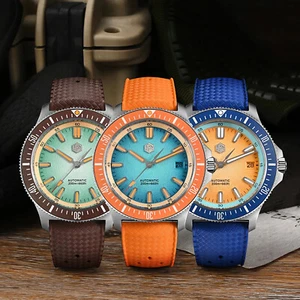SAN MARTIN SN0118-G NH35 Automatic Original Design 40mm 20ATM Men's Diver Watch - Picture 1 of 48