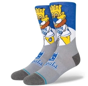  2022 Kansas City Royals KC Stance MLB Sluggerrr Mascot Socks L Men's 9-13 NWT - Picture 1 of 2