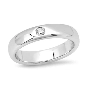 TIFFANY & Co. Forever Platinum Lucida Diamond 4mm Wedding Band Ring 5 New - Picture 1 of 7