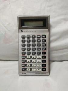 Texas Instruments TI-54 Calculator With Case And Reference Manual Vintage - Imagen 1 de 17