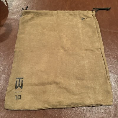 Nike Tiger Woods Shoe Bag Beige TW10 Suede New - Image 1 of 4