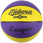 Midwest League Basketball-Yellow/Purple--Size 3