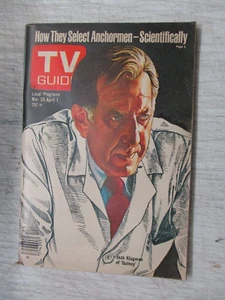 TV GUIDE MAGAZINE MARCH 26 APRIL 1, 1977 JACK KLUGMAN AS QUINCY ME NO LABEL - Picture 1 of 2