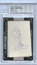 2012 TOPPS LEAF CUT SIGNATURE HISTORY OF BASEBALL EDITION JOE RUDI AUTOGRAPH BGS