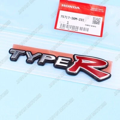 Genuine OEM Honda Acura Integra RSX Back Rear Nameplate Emblem Badge "Type R" - Image 1 of 4