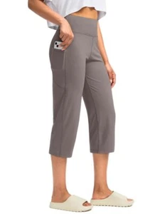 Capri Pants for Women High Waist Workout Yoga Pants with Pockets Tummy Contro... - Picture 1 of 7