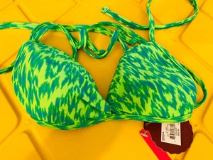 SEE PIC SO Brand Push Up Swim Separates Bikini Top Piece Swimsuit Tie Back Small - Picture 1 of 7