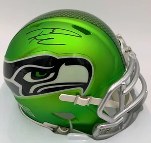 RUSSELL WILSON signed/autographed SEATTLE SEAHAWKS Riddell BLAZE Mini Helmet-BAS - Picture 1 of 6