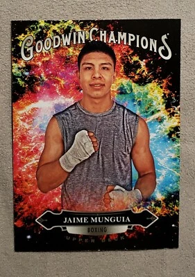 Jaime Munguia 2020 UD Champions Rookie Color Splash Black SSP RC Canelo Alvarez - Image 1 of 4