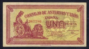 1 peseta Consejo de Asturias y Leon. MBC+ - Imagen 1 de 2
