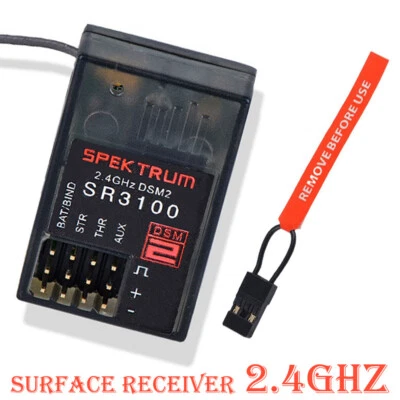 2.4GHz 3 Kanal SR3100 DSM2 RC Car 3CH Oberflächen Empfänger für DX2E DX3R DX4C - Bild 1 von 4