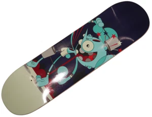 Dalek Space Monkey SIGNED Skateboard Deck Art - Navy Blue - Picture 1 of 11
