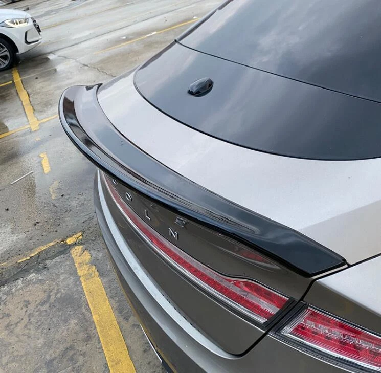 1x Preto ABS Traseiro Cauda Tronco Spoiler Asa Acabamento Labial Ajuste Para Lincoln MKZ 2015-2022 - Imagem 1 de 4