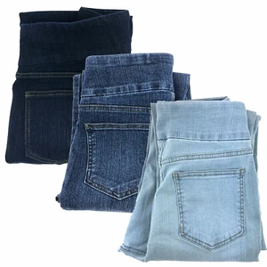 Unbranded Ladies Denim Stretch 3/4 Jeans with pockets - Picture 1 of 7