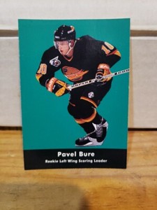 Pavel Bure 1992 Parkhurst NHL Card # 446 Vancouver Canucks Rookie LW Scoring LDR