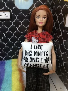 Handgefertigtes Barbie - Puppenhaus Miniatur Akzentkissen - Bild 1 von 2