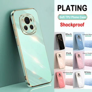 Phone Case For Honor Magic6/6 Lite/5 Lite/200 Pro Plating Shockproof Soft Cover - Picture 1 of 31