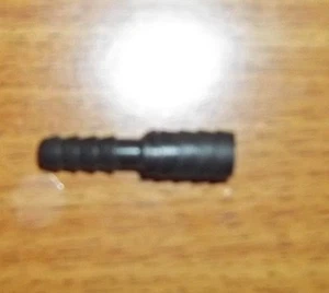 Black Polyethelene 3/8" X 1/4" Barb Coupling Lot of 2 - Picture 1 of 1