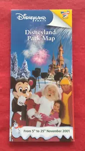 Disneyland Paris Park Map November 2001 English (Xmas parades/shows) - Picture 1 of 7